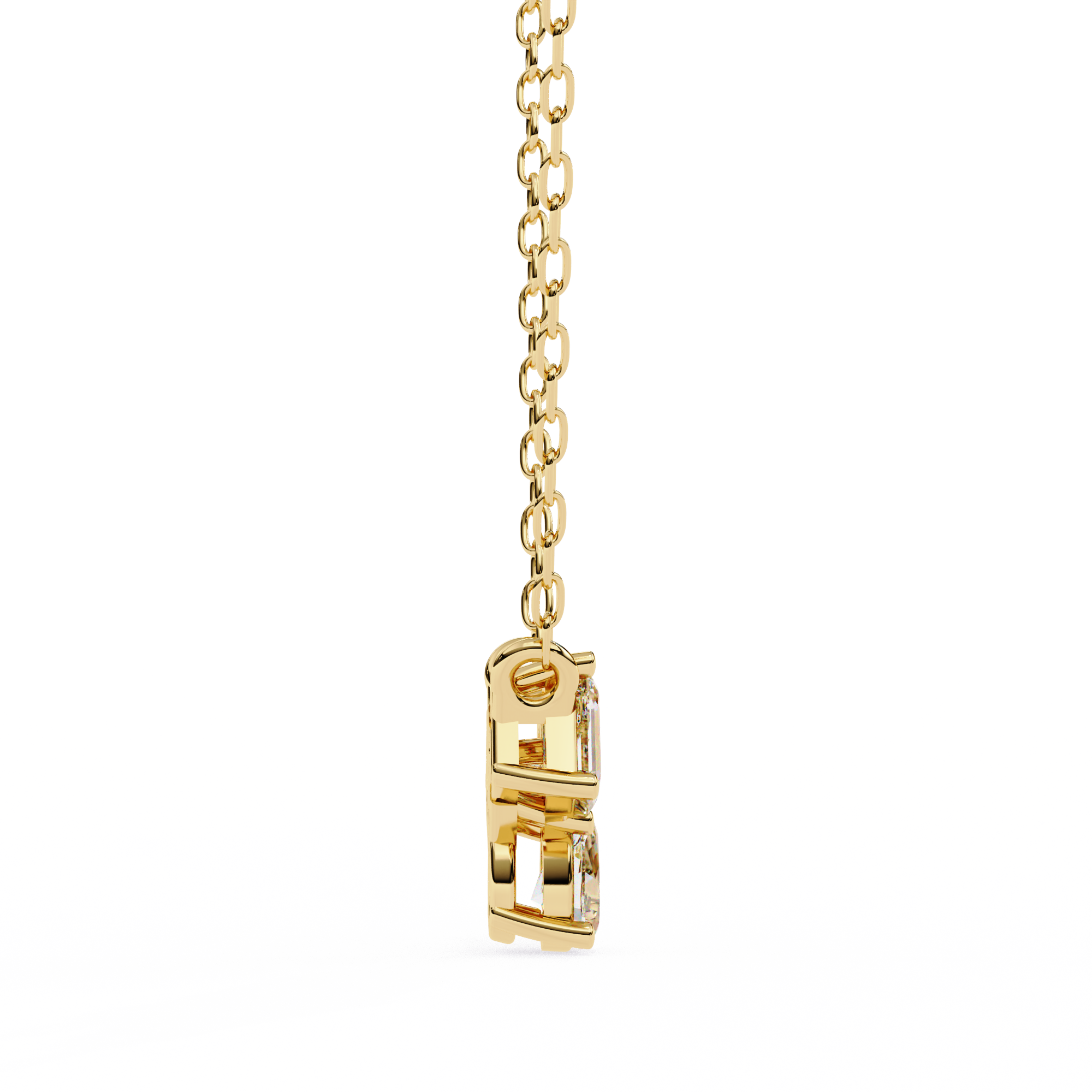 Solitairekart 0.93ct Trio Mixed-Cut Natural Diamond Cluster Pendant-HI Color, VS-SI Clarity